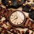 Holzkern Askja Herrenuhr • Naturholz & Marmor • Dual Time Quarzwerk, Bild 11