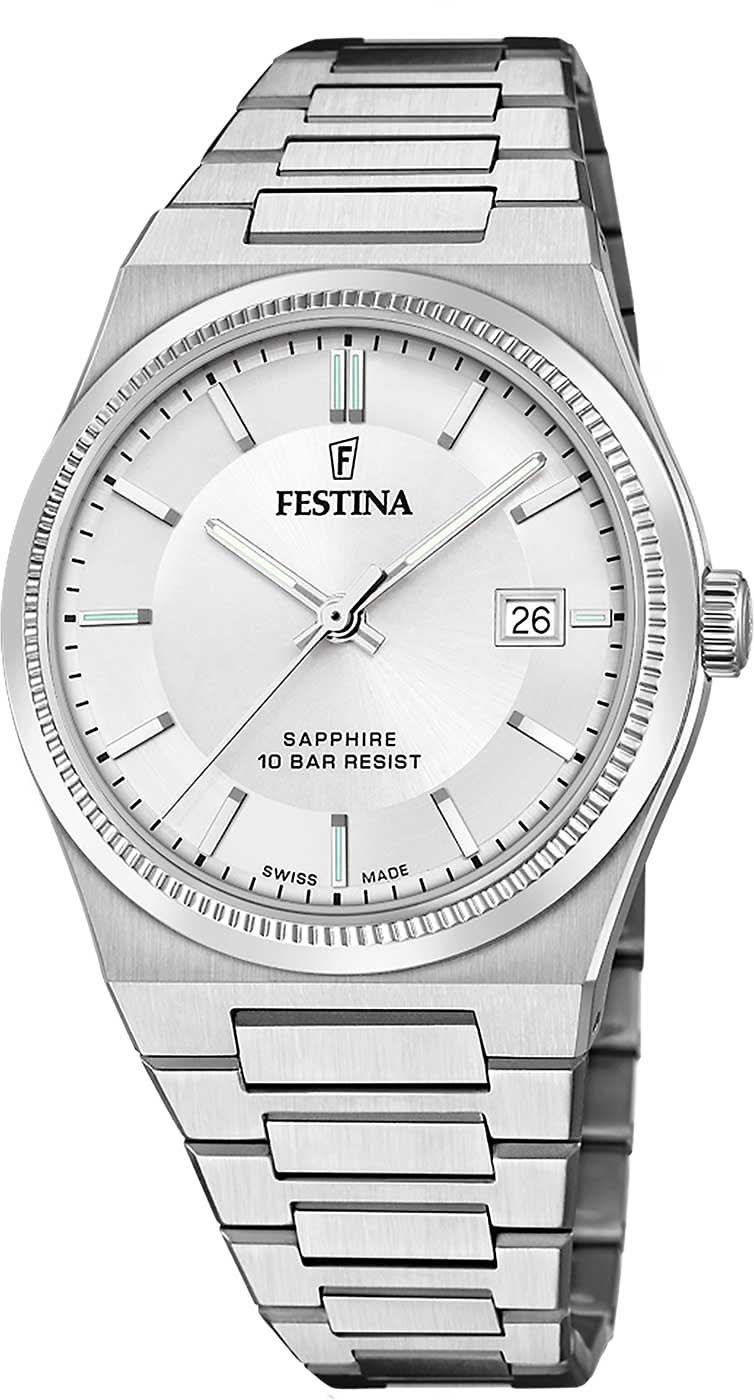Orologio da uomo Festina Swiss Made F20034/1 • Movimento al quarzo svizzero • Vetro zaffiro