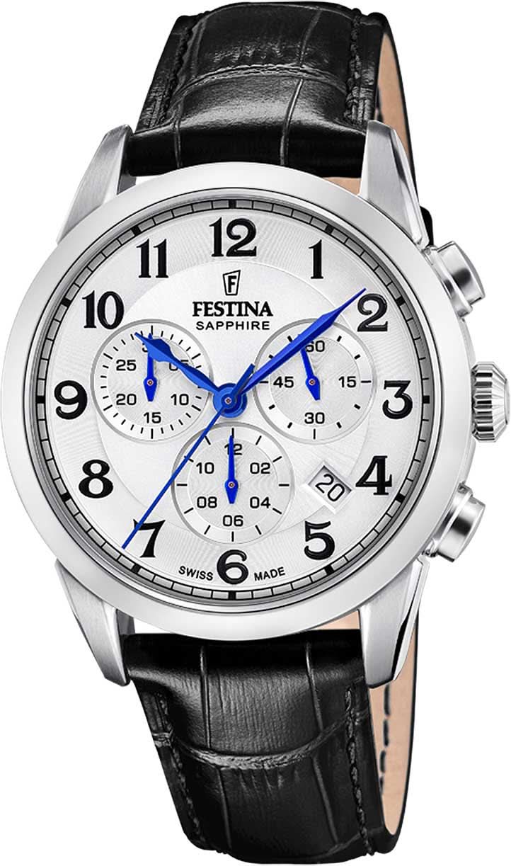 Orologio da uomo Festina Swiss Made F20041/1 • Movimento automatico • Vetro zaffiro