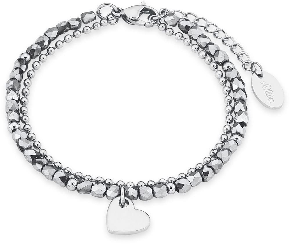 Bracciale di perle a due fili con cuore - s.Oliver Jewelry Modello: 2018344