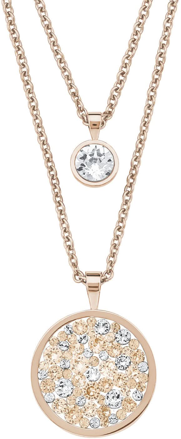 "Collana a due fili con ciondoli rotondi di s.Oliver Jewelry."