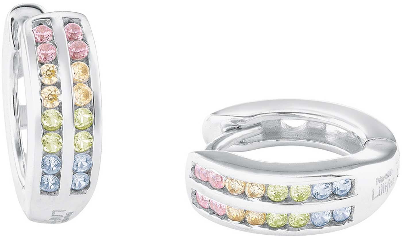 Prinzessin Lillifee 2024374 Orecchini a cerchio con pietre colorate