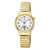Master Time MTLA-10947-12Z Damen-Funkuhr Goldfarben • Leuchtzeiger & Leuchtziffern • Ewiger Kalender
