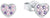Orecchini Principessa Lillifee 2027218 a forma di cuore con strass