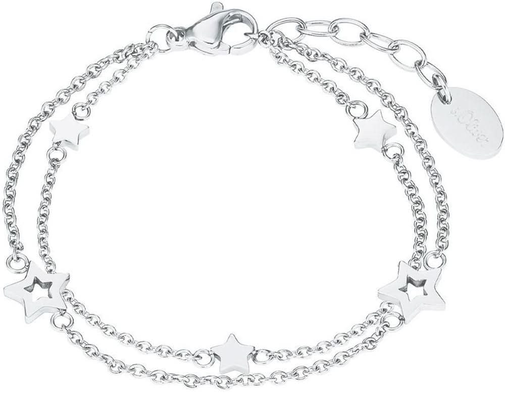 Bracciale doppio da bambina con ciondolo a forma di stella sOliver 2027453