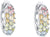 Prinzessin Lillifee 2027907 Orecchini a cerchio con pietre colorate