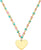 Prinzessin Lillifee 2035300 Collana colorata con ciondoli a forma di cuore in acciaio inossidabile