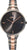 Orologio da donna s.Oliver con quadrante scuro e bracciale bicolore in maglia, lancette color oro rosa