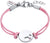 Braccialetto in tessuto Principessa Lillifee 2034000 con cuori in acciaio inossidabile