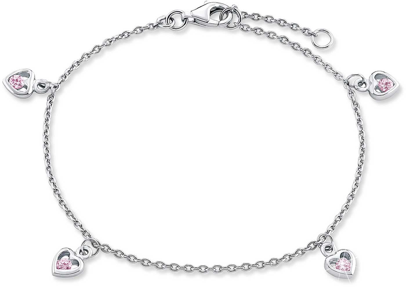 Braccialetto componibile Principessa Lillifee 2034230 con 4 ciondoli a forma di cuore