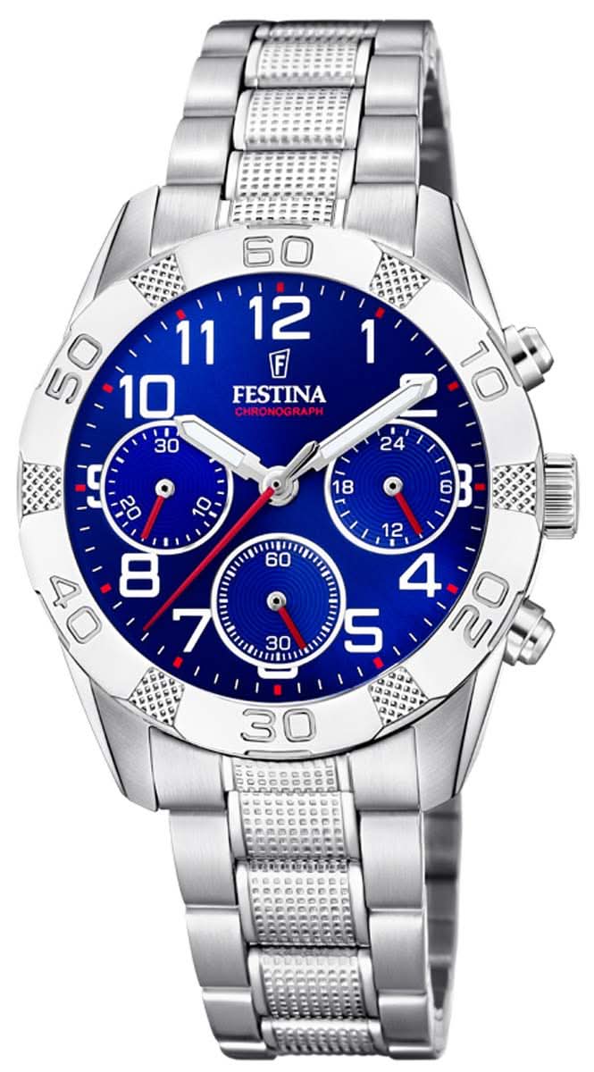 Festina Orologio da Bambino Junior F20345/2 • Quadrante Blu • Cronografo