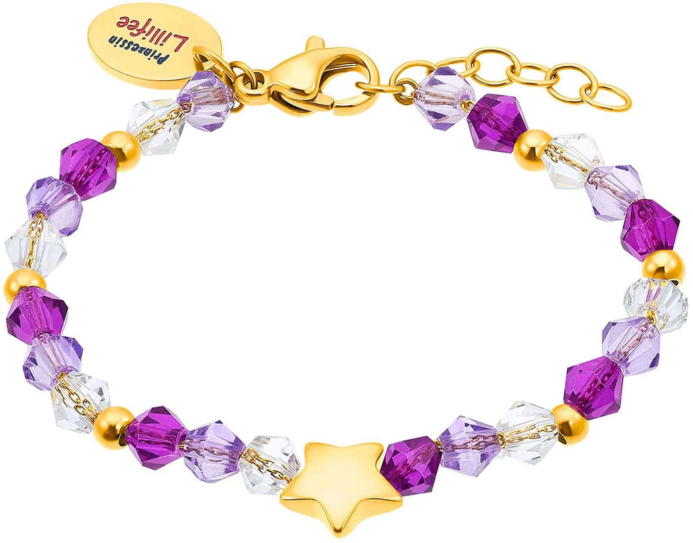 Bracciale Principessa Lillifee 2035302 con Perline e Ciondolo a Stella