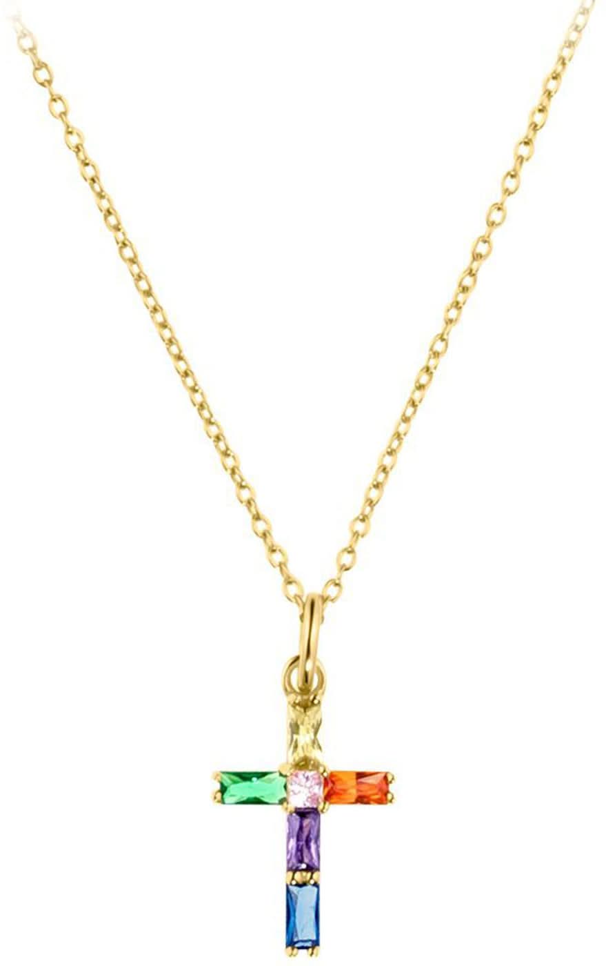 Collana con ciondolo a croce colorata - s.Oliver Jewelry Modello: 2035509