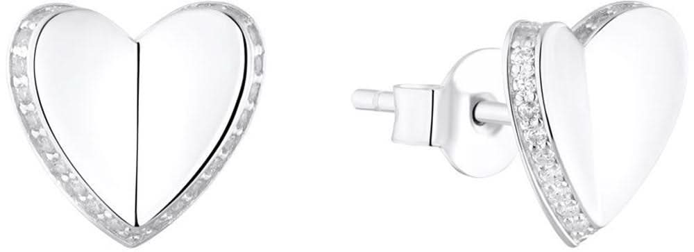 Orecchini a forma di cuore con pietre - s.Oliver Jewelry Modello: 2035757