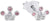 Orecchini Principessa Lillifee 2036940 a forma di corona con strass