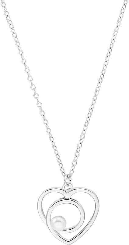 Collana con ciondolo a cuore e perla, s.Oliver, modello 2037821