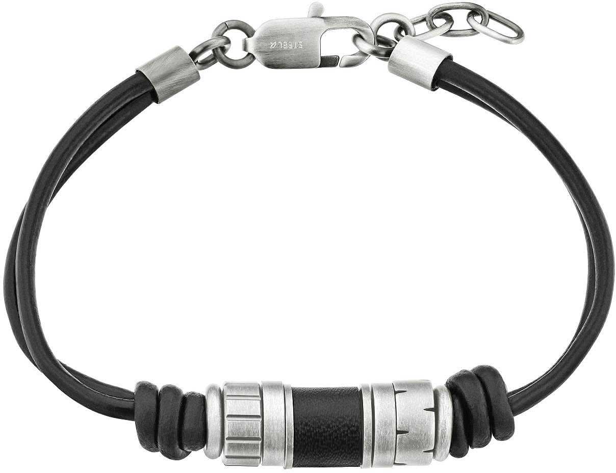 Bracciale in pelle con perline - s.Oliver Jewelry Modello: 2038007