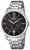 Festina Herrenarmbanduhr mit Edelstahlband, schwarzem Zifferblatt und Zeitanzeige