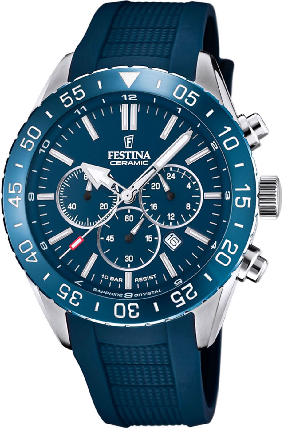 Orologio da uomo Festina Ceramic F20515/1 • Vetro zaffiro • Lunetta in ceramica