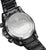 Orologio da uomo rotondo con bracciale in metallo nero e fondello a vista