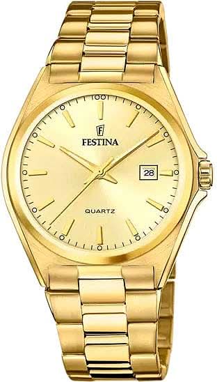 "Orologio da uomo Festina Classicals F20555/3 • Acciaio inossidabile • Champagne"