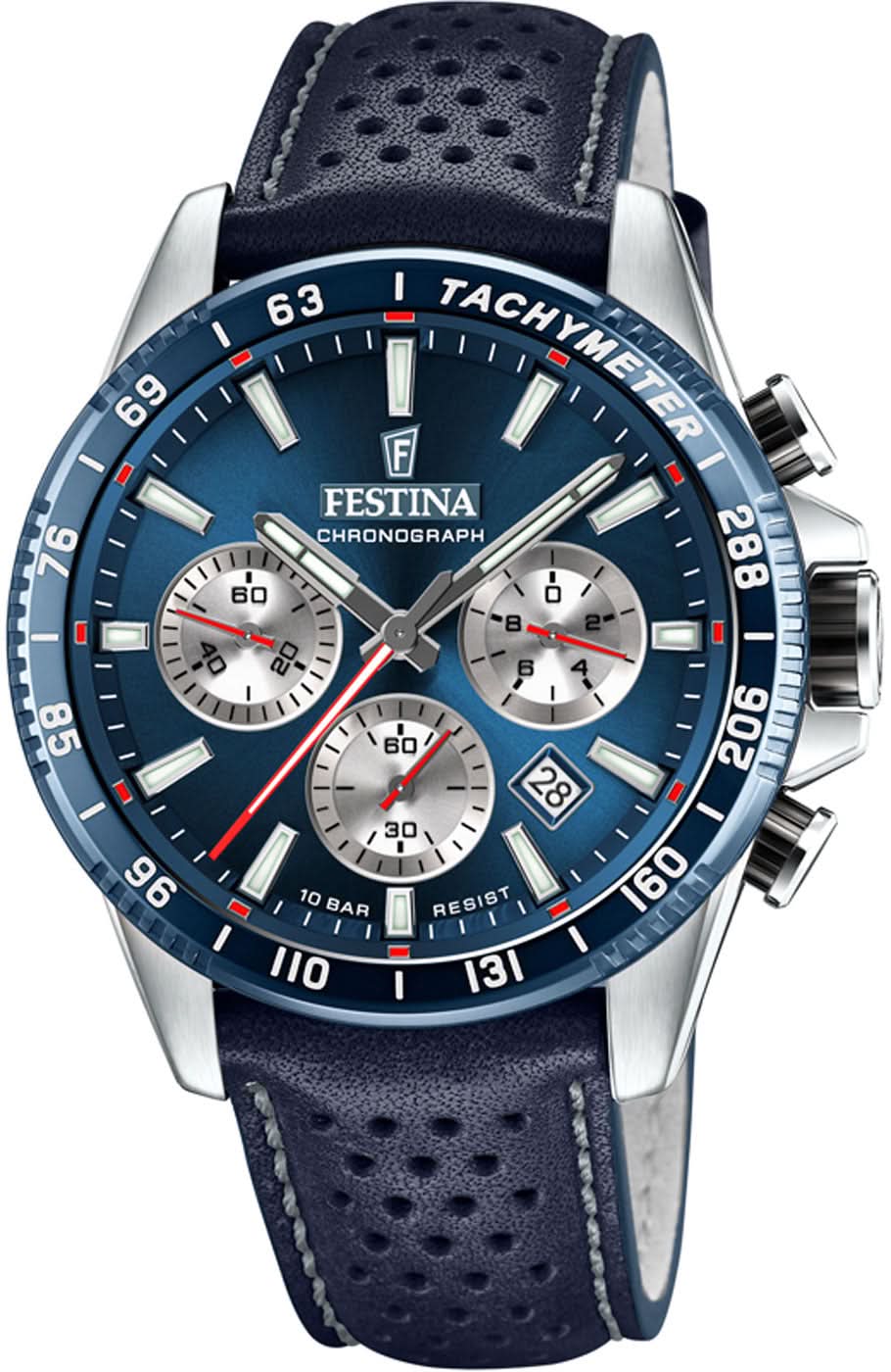 Festina Timeless Chronograph F20561/2 Orologio da Uomo • Design Sportivo • Impermeabile 10 ATM