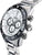 Herren-Chronographuhr, Seitenansicht mit Kronen und Drückern, Edelstahlgehäuse