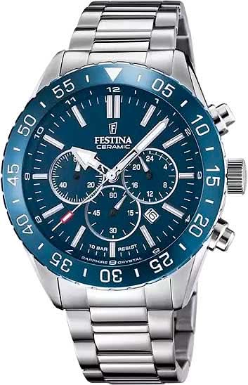 Festina Orologio da Uomo F20575/2 • Cronografo Sportivo • Vetro Zaffiro