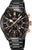 Herrenkeramik-Uhr mit schwarzem Keramikarmband und Chronographen-Zifferblatt