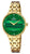 Orologio da donna Festina Mademoiselle F20601/B • Quadrante verde • Effetto oro