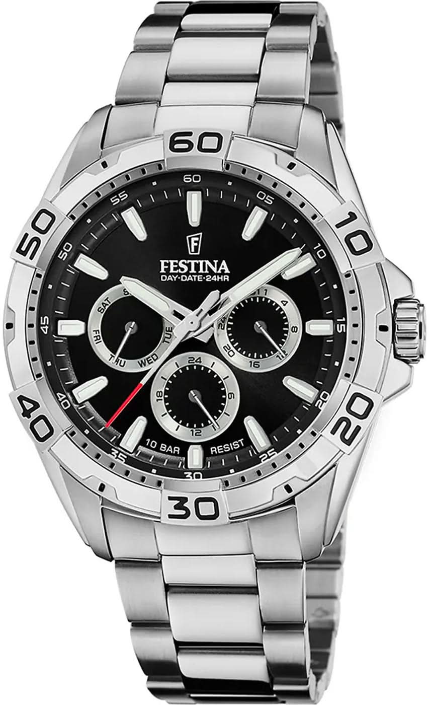 Festina Orologio da Uomo Multifunzione F20623/4 • Design Sportivo • Impermeabile 10 ATM