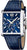 Festina Herrenuhr mit quadratischem Edelstahlgehäuse, blauem Zifferblatt und Lederarmband