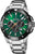Festina Chrono Bike Herrenuhr mit grünem Zifferblatt, sportlichem Chronograph, Edelstahlarmband.