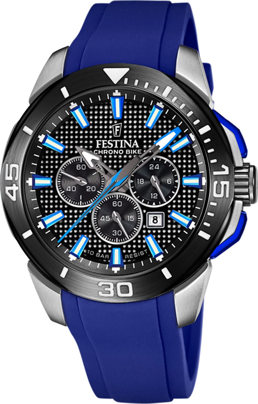 Festina Chrono Bike F20642/1 Orologio da Uomo • Cronografo Sportivo • Cinturino Blu
