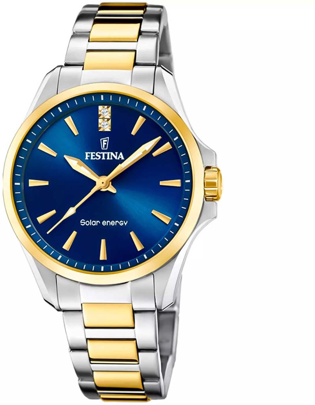 Festina Solar Energy F20655/4 Orologio da Donna • Ricarica Solare • Bicolore