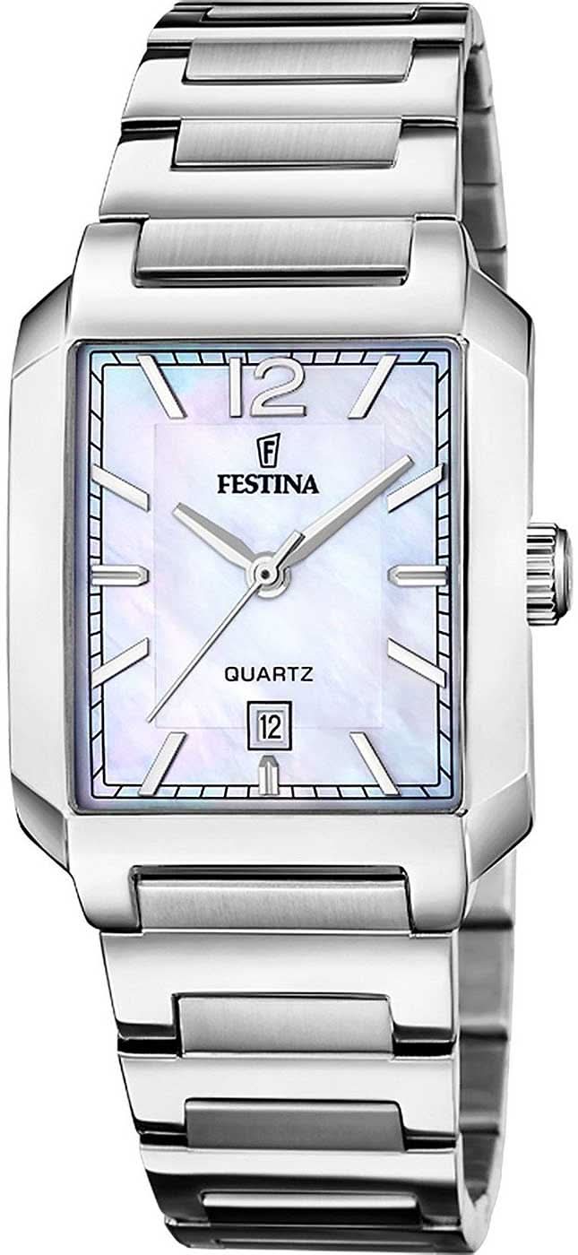 Orologio da donna Festina F20679/1 On the Square • Quadrato • Argento