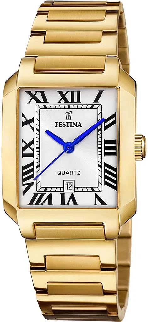 "Orologio da donna Festina On The Square F20680/1 • Rettangolare • Oro"