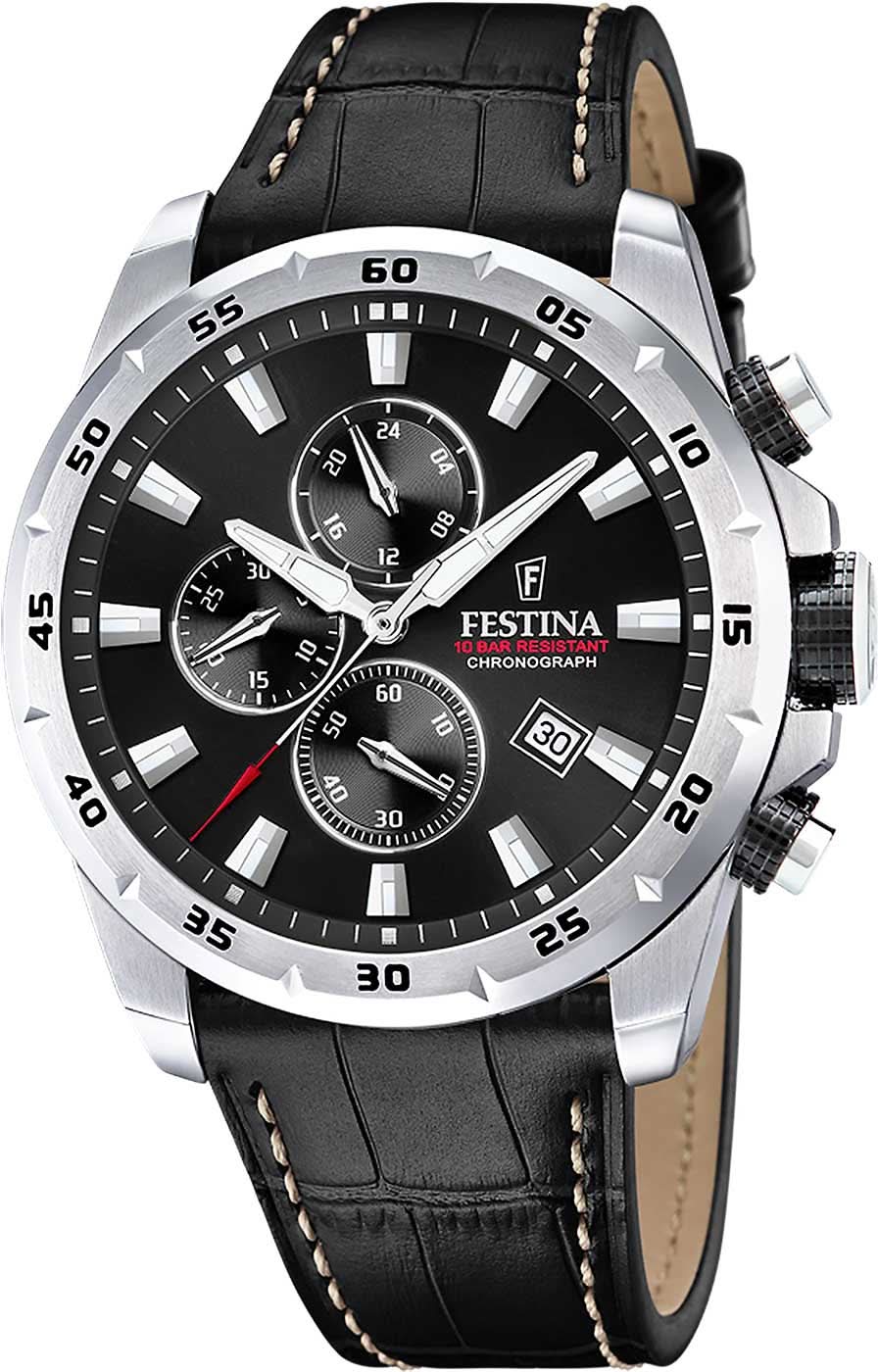 Festina Timeless Chronograph F20692/4 Orologio da Uomo • Design Urbano • Impermeabile 10 bar
