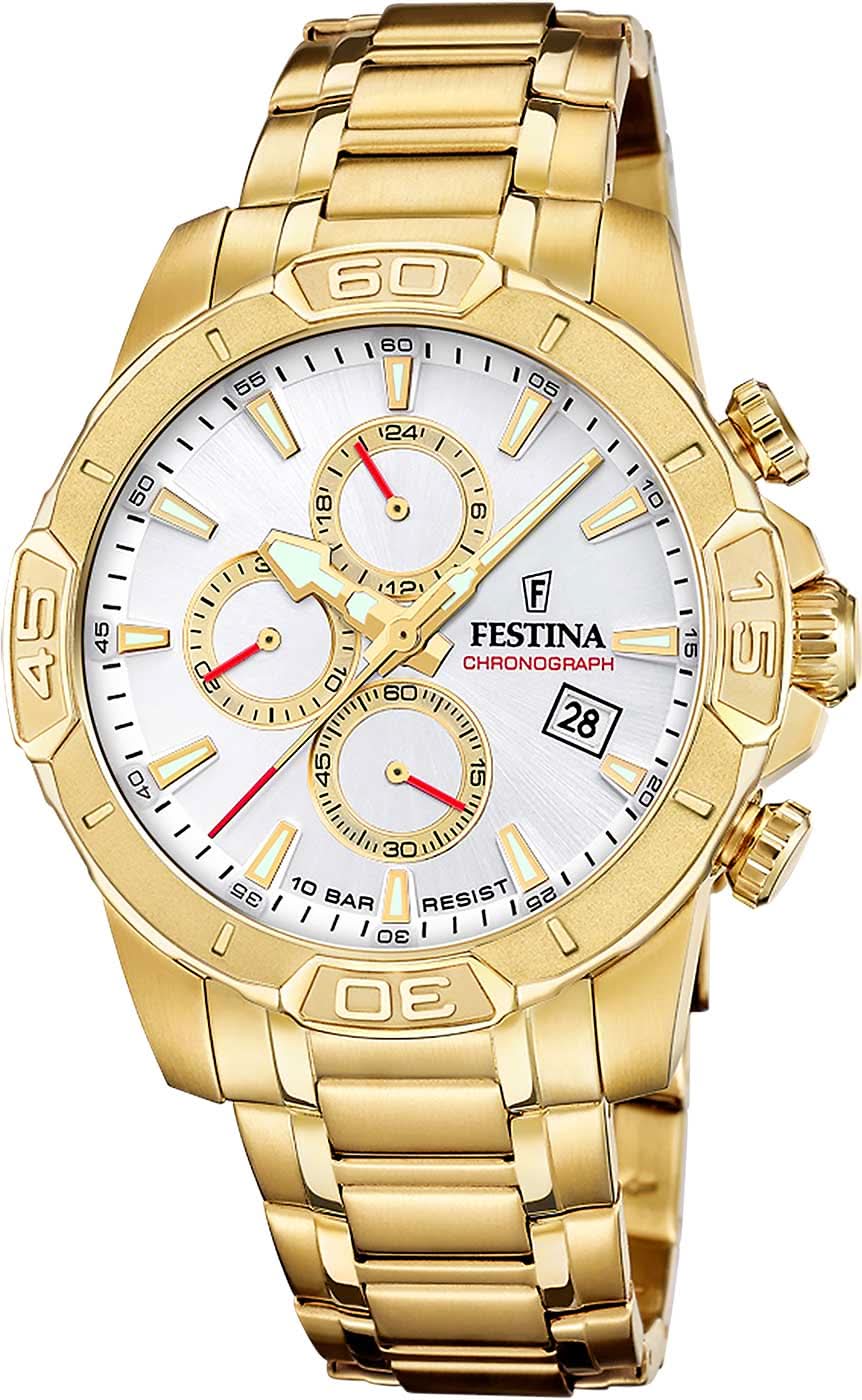 Festina Timeless Cronografo F20705/1 Orologio da Uomo • Cronografo Sportivo • 10 ATM
