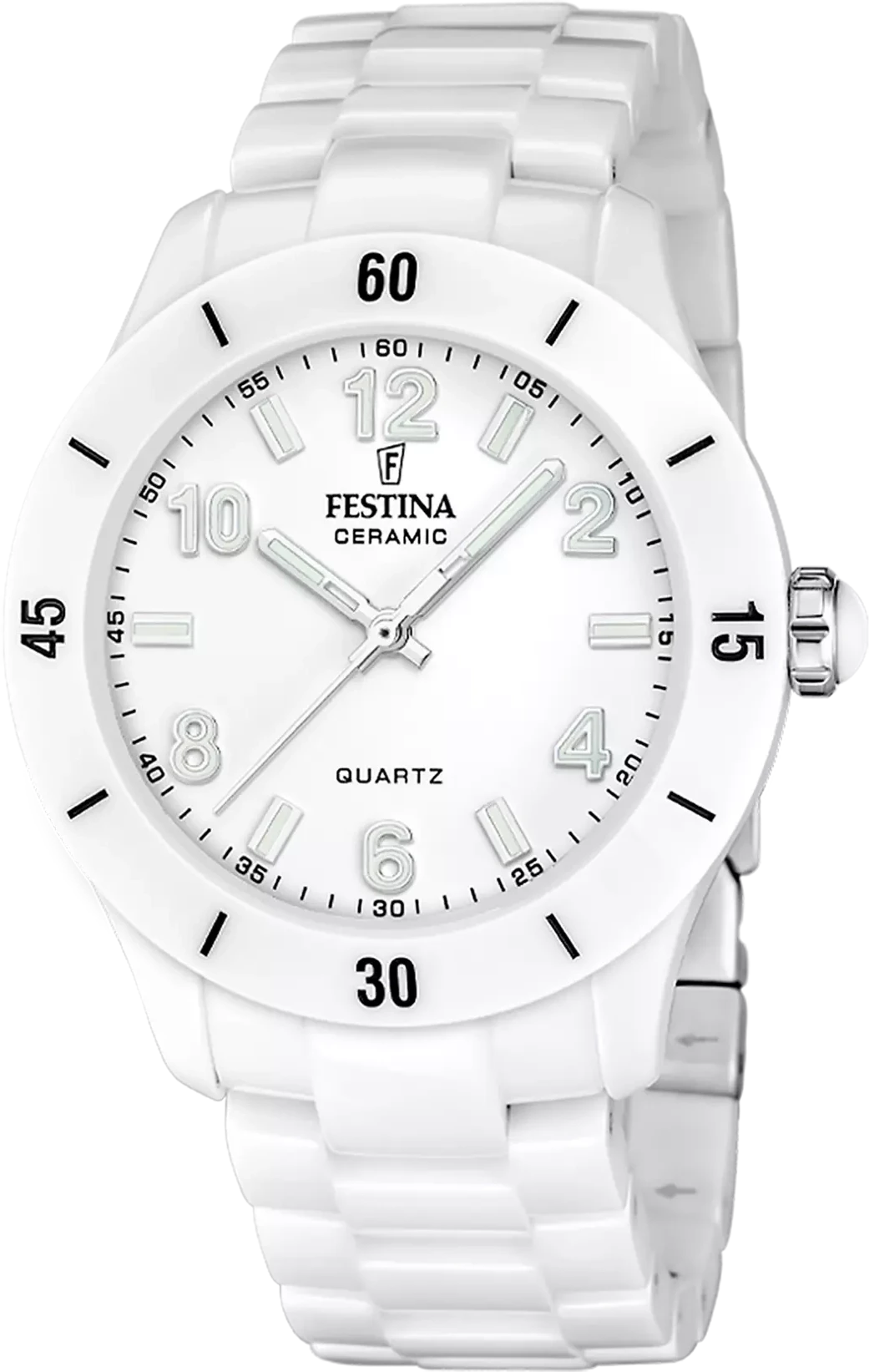 "Festina Orologio da Donna in Ceramica F20720/1 • Ceramica • Bianco"