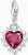 Thomas Sabo Charm Ciondolo Modello: 2204-013-10 Cuore con rubino rosso Lab Grown e zirconi bianchi - Argento Sterling 925