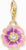 Thomas Sabo Charm Ciondolo Modello: 2208-565-7 Fiore viola - Argento Sterling 925 placcato oro 18k e smalto a freddo