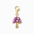 Thomas Sabo Charm Ciondolo Modello: 2211-471-7 Fungo viola - Argento Sterling 925 placcato oro 18k e smalto a freddo