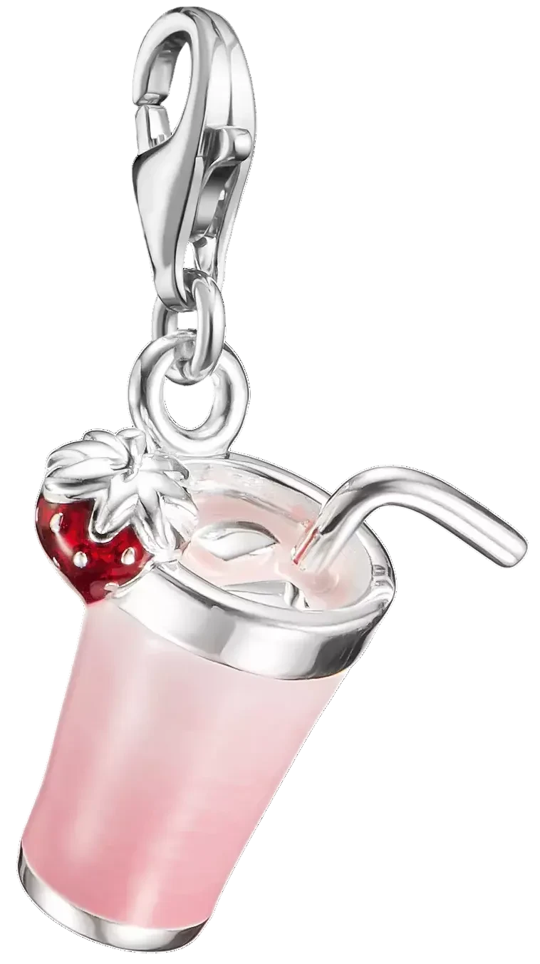 Ciondolo Charm Rosa Matcha Originale Argento