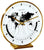 Orologio da tavolo Hermle 19x18x6,5 cm in ottone • Preciso movimento al quarzo • Indicatore ora mondiale