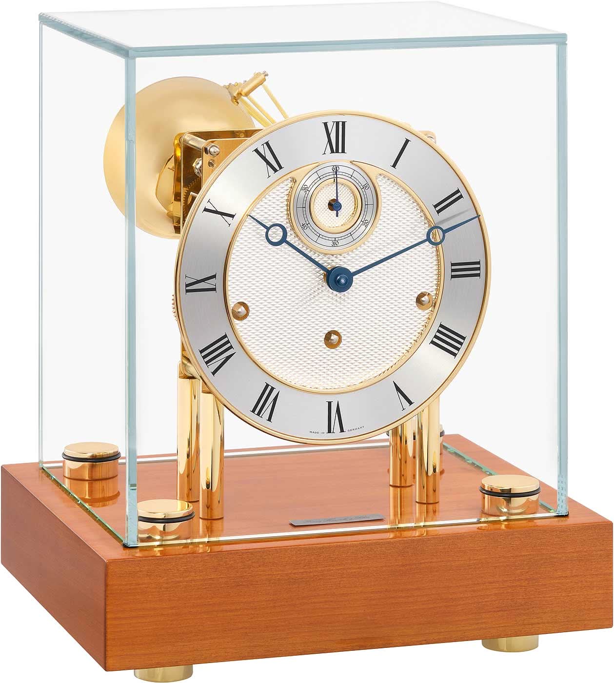 Orologio da tavolo Hermle 30x25x21 cm Legno • Meccanismo a vista • Spegnimento notturno automatico