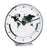 Orologio da tavolo Hermle 18x19x6,5 cm Metallo • Indicatore ora mondiale • Preciso movimento al quarzo