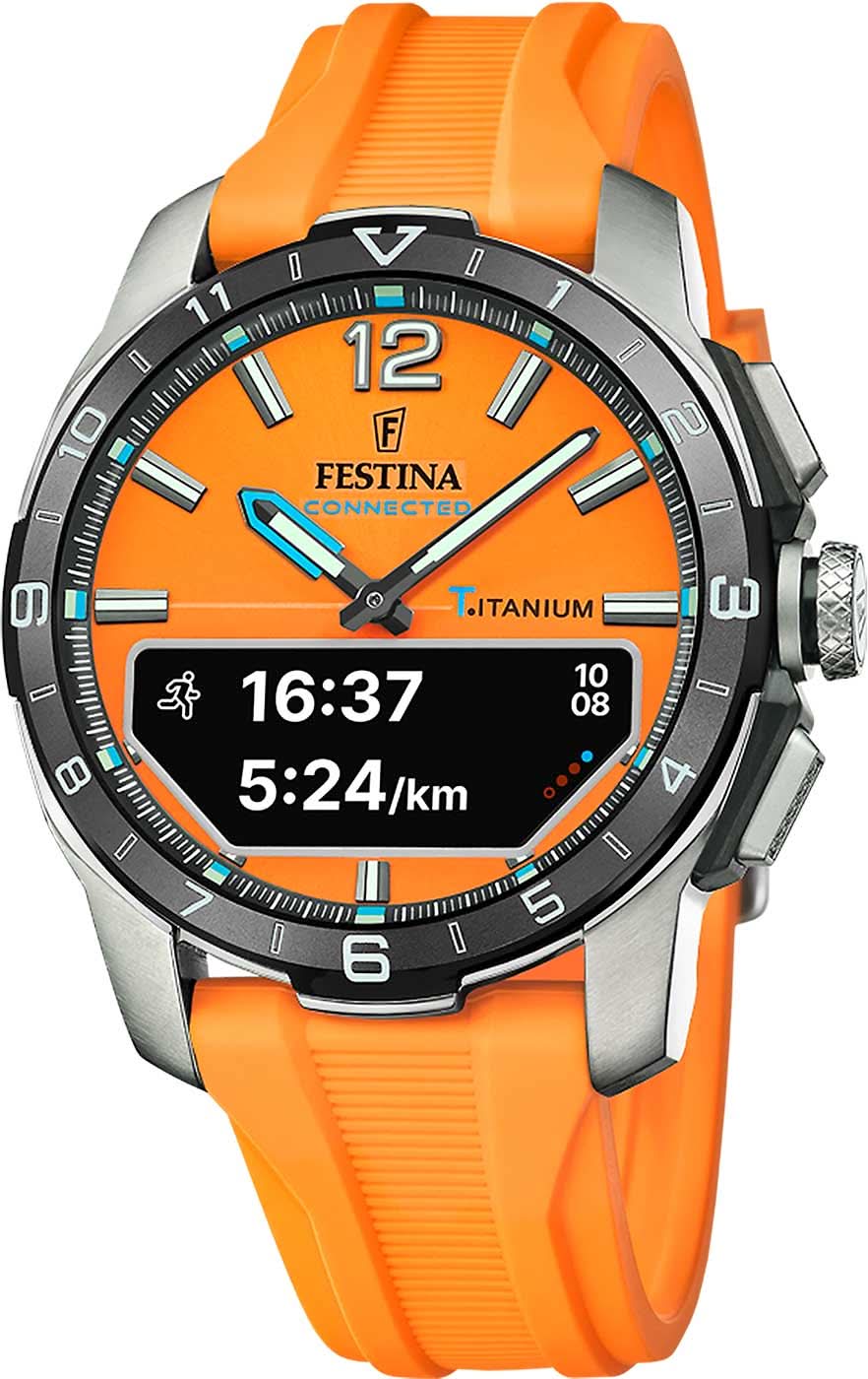 Orologio da uomo Festina Connected D F23000/7 • Design ibrido smart • Cassa robusta in titanio