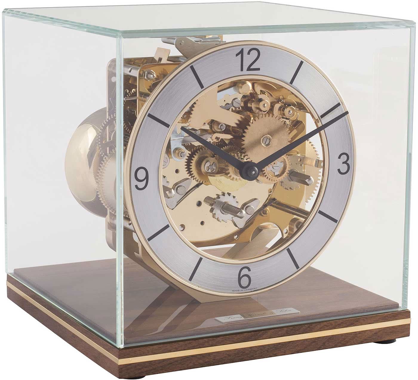 Orologio da tavolo Hermle 17x17x18,5 cm Legno • Movimento meccanico • Suoneria Westminster