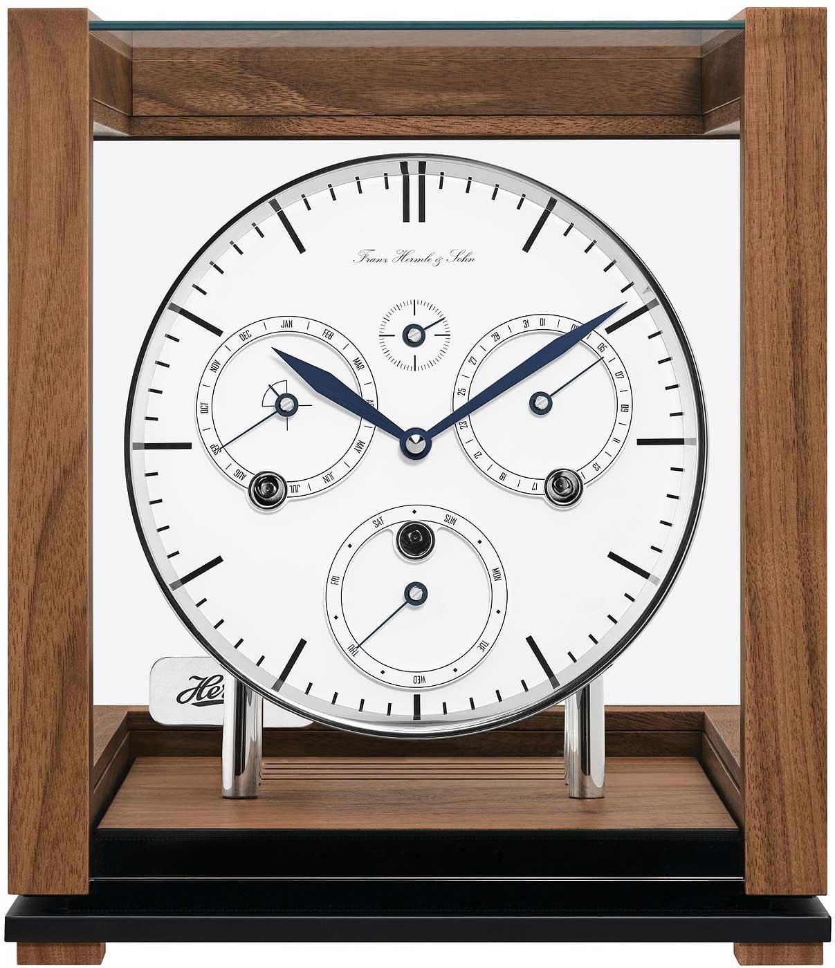 Orologio da tavolo Hermle 29,5x25x25 cm Legno • Melodia Westminster • Spegnimento notturno automatico